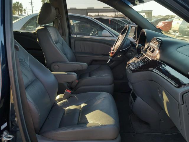 5FNRL3H70AB058081 - 2010 HONDA ODYSSEY EX BLUE photo 5