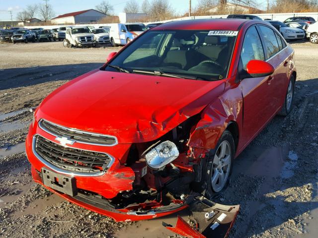 1G1PC5SB0F7115367 - 2015 CHEVROLET CRUZE LT RED photo 2