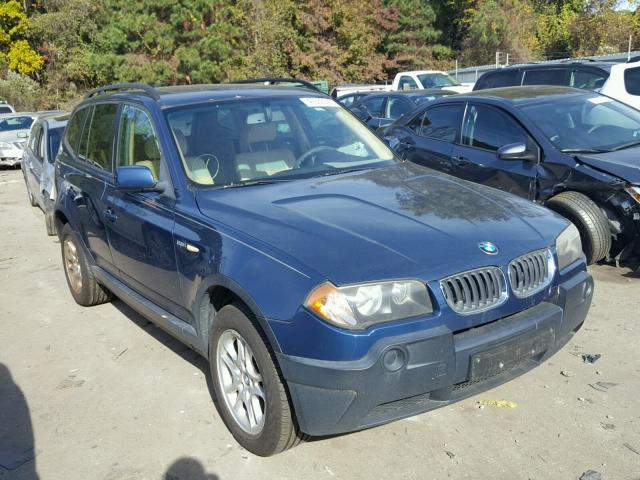 WBXPA73455WC50265 - 2005 BMW X3 2.5I BLUE photo 1