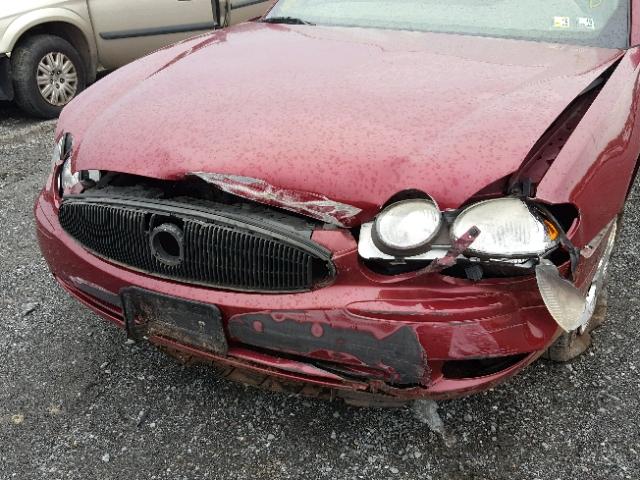 2G4WC582661201284 - 2006 BUICK LACROSSE C MAROON photo 9