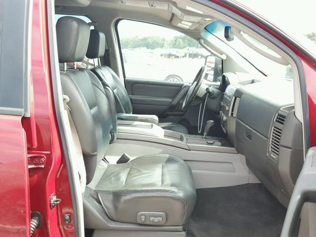 1N6AA07A34N560939 - 2004 NISSAN TITAN XE RED photo 5