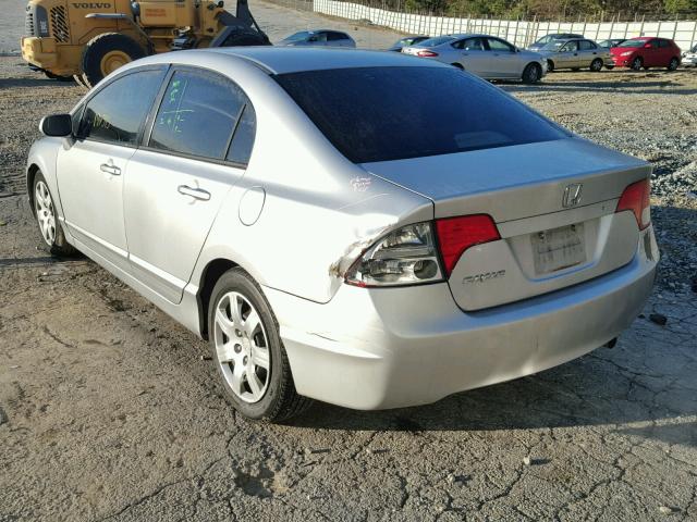 1HGFA16516L028222 - 2006 HONDA CIVIC LX SILVER photo 3