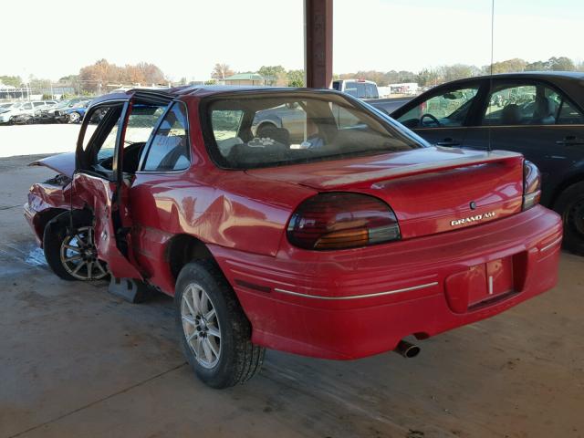 1G2NE12M8VC726535 - 1997 PONTIAC GRAND AM S RED photo 3