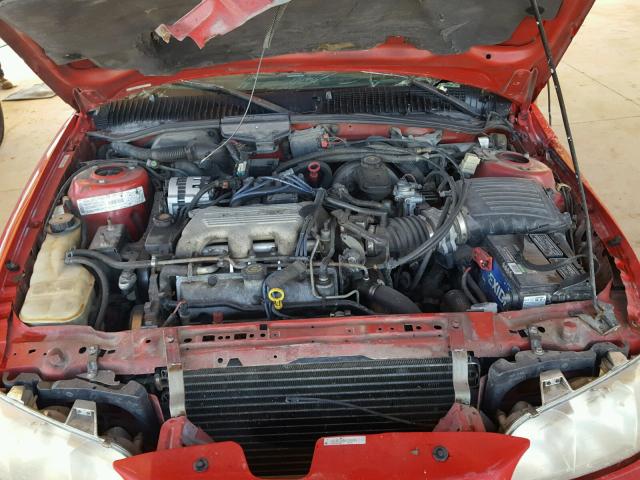 1G2NE12M8VC726535 - 1997 PONTIAC GRAND AM S RED photo 7