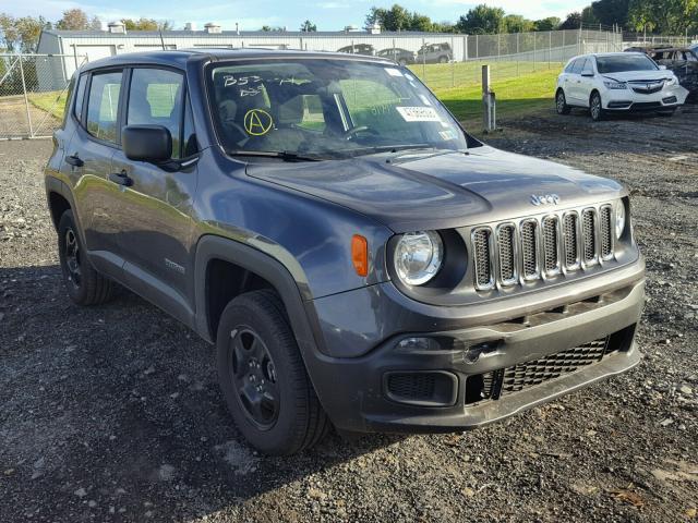 ZACCJBAB6JPH15351 - 2018 JEEP RENEGADE S CHARCOAL photo 1