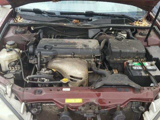 4T1BE32K15U089082 - 2005 TOYOTA CAMRY LE ბურგუნდია ფოტო 7