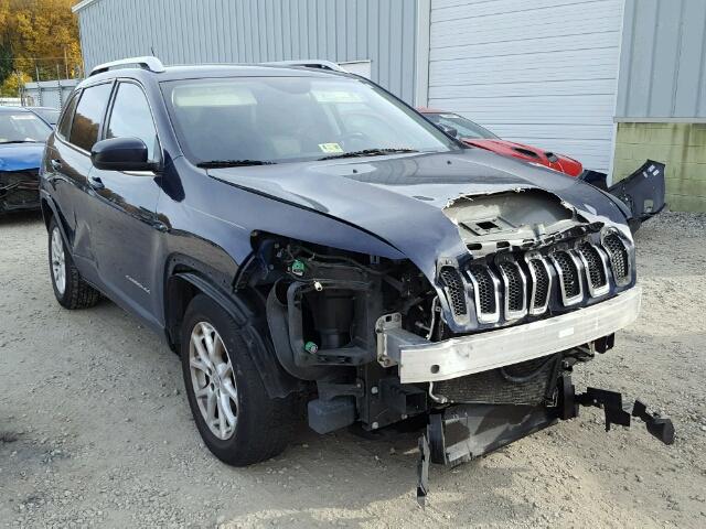 1C4PJMCS2EW260842 - 2014 JEEP CHEROKEE L BLUE photo 1