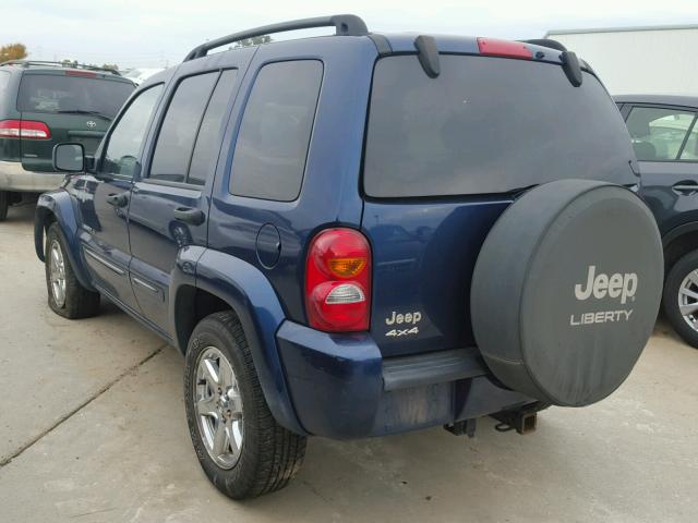 1J8GL58K73W519162 - 2003 JEEP LIBERTY LI BLUE photo 3