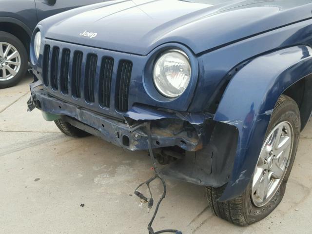 1J8GL58K73W519162 - 2003 JEEP LIBERTY LI BLUE photo 9