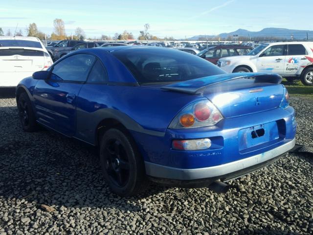 4A3AC44G45E019040 - 2005 MITSUBISHI ECLIPSE GS BLUE photo 3