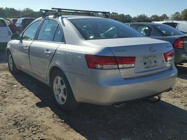 5NPEU46F96H000975 - 2006 HYUNDAI SONATA GLS SILVER photo 3