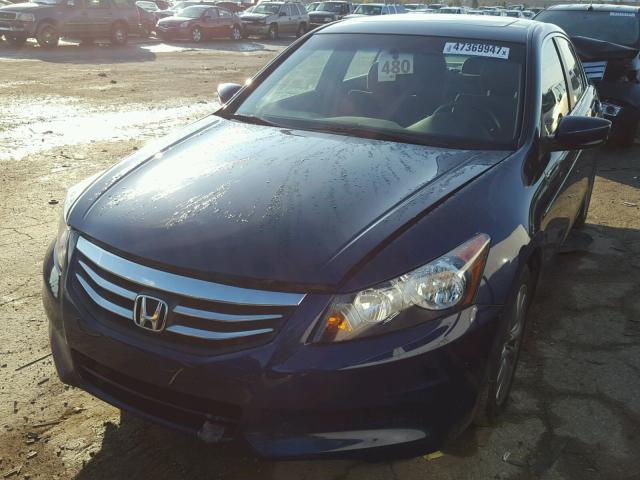 1HGCP2F74CA000141 - 2012 HONDA ACCORD EX BLUE photo 2