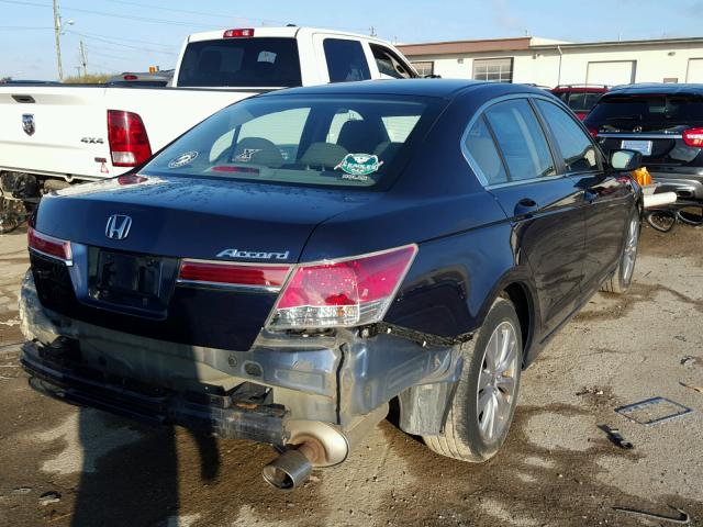 1HGCP2F74CA000141 - 2012 HONDA ACCORD EX BLUE photo 4