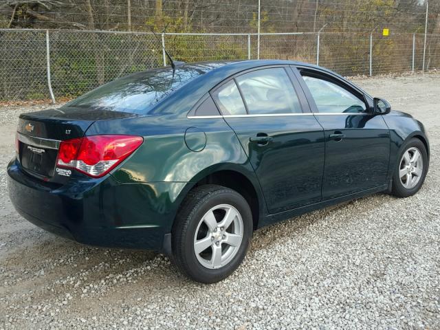 1G1PC5SB7E7475735 - 2014 CHEVROLET CRUZE LT GREEN photo 4