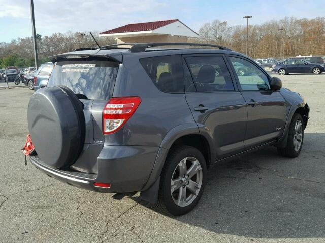 JTMRF4DVXAD022620 - 2010 TOYOTA RAV4 SPORT GRAY photo 4