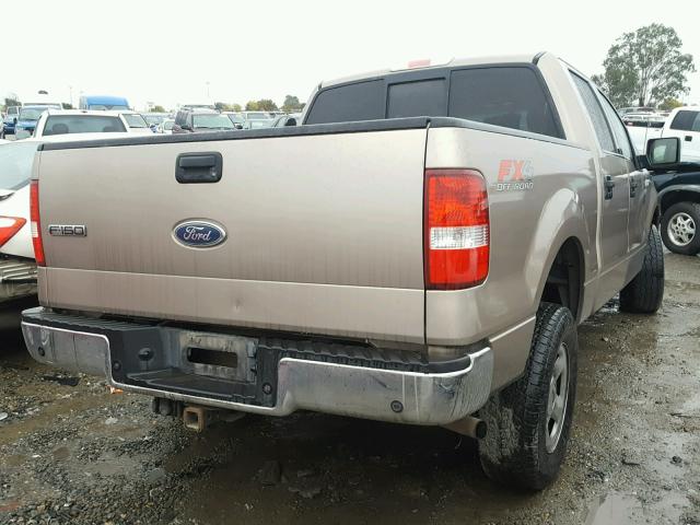 1FTPW14595KE83895 - 2005 FORD F150 SUPER GOLD photo 4