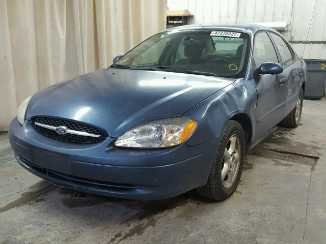 1FAHP55S12A183272 - 2002 FORD TAURUS SES BLUE photo 2