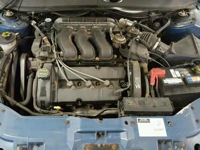 1FAHP55S12A183272 - 2002 FORD TAURUS SES BLUE photo 7