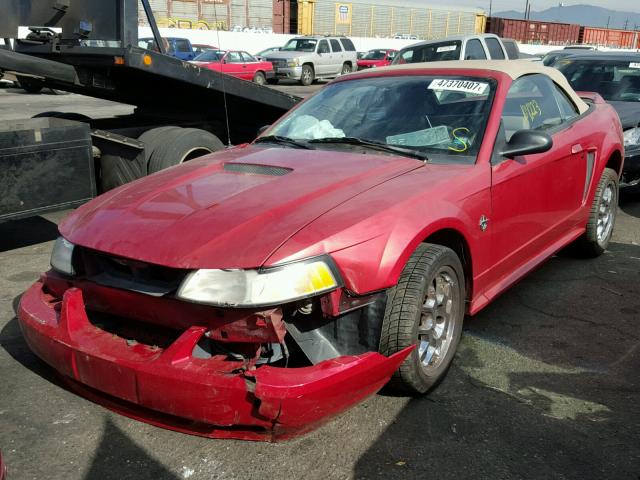 1FAFP45X0XF133387 - 1999 FORD MUSTANG GT RED photo 2