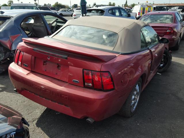 1FAFP45X0XF133387 - 1999 FORD MUSTANG GT RED photo 4