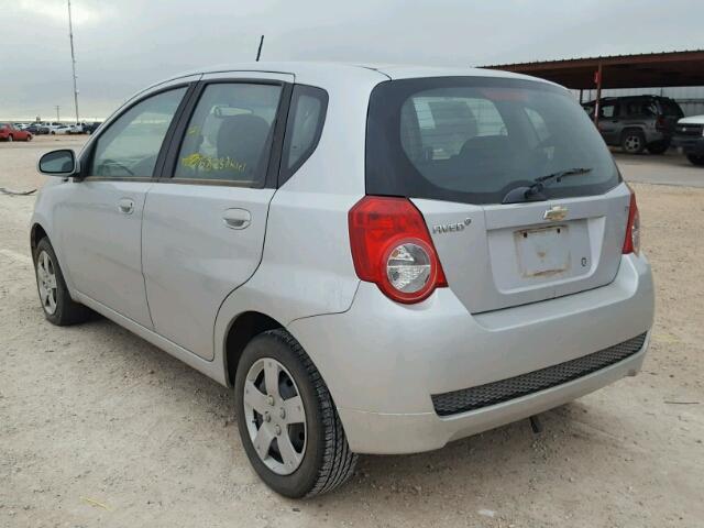 KL1TD6DE4BB189776 - 2011 CHEVROLET AVEO LS SILVER photo 3