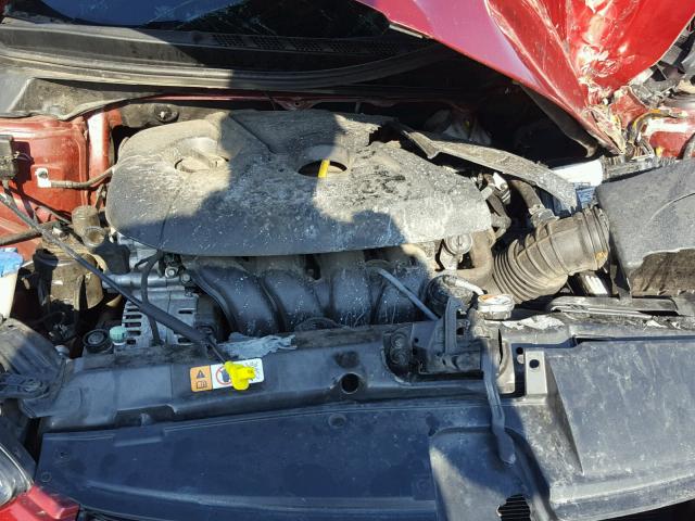 5NPDH4AE4DH353376 - 2013 HYUNDAI ELANTRA GL MAROON photo 7