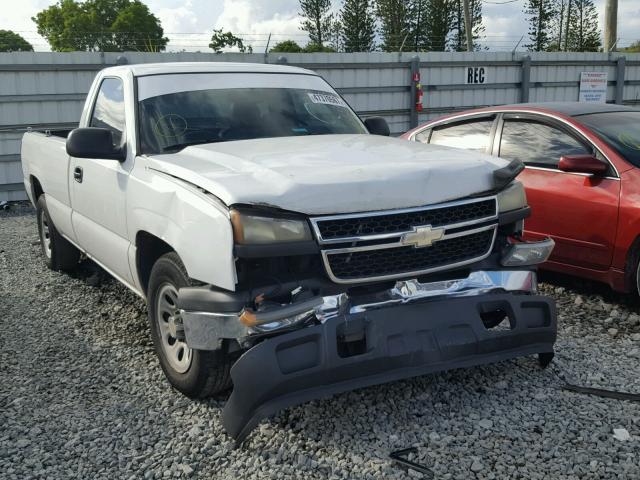 1GCEC14VX7Z206540 - 2007 CHEVROLET SILVERADO WHITE photo 1