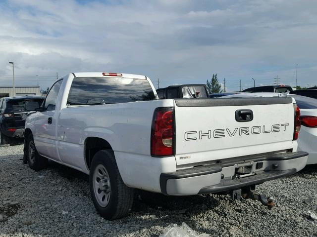 1GCEC14VX7Z206540 - 2007 CHEVROLET SILVERADO WHITE photo 3