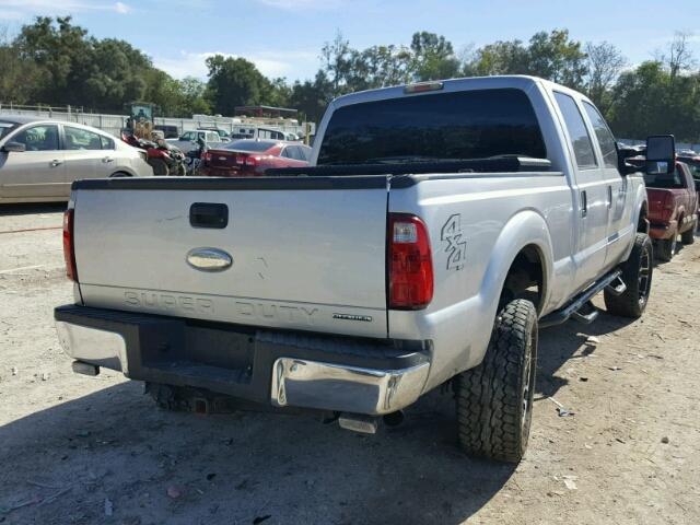 1FT7W2B64CEA12475 - 2012 FORD F250 SUPER SILVER photo 4