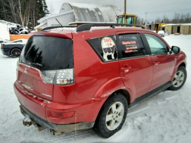 JA4JT3AX3BU602762 - 2011 MITSUBISHI OUTLANDER RED photo 4