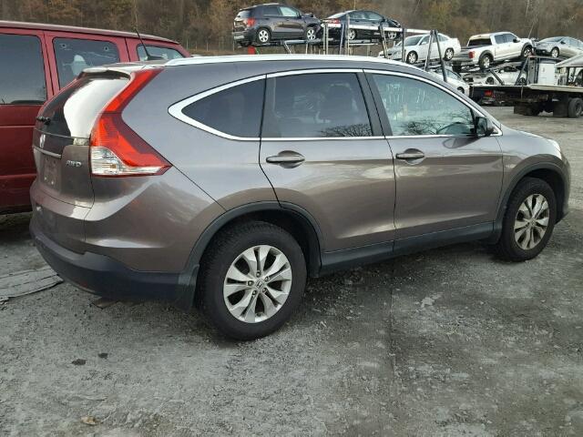 5J6RM4H72CL018498 - 2012 HONDA CR-V EXL GRAY photo 4