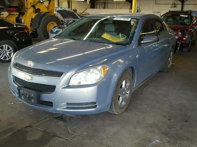 1G1ZG57B08F212017 - 2008 CHEVROLET MALIBU LS ლურჯი ფოტო 2