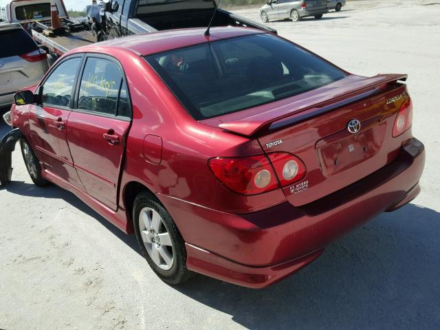 1NXBR32E37Z818264 - 2007 TOYOTA COROLLA CE RED photo 3