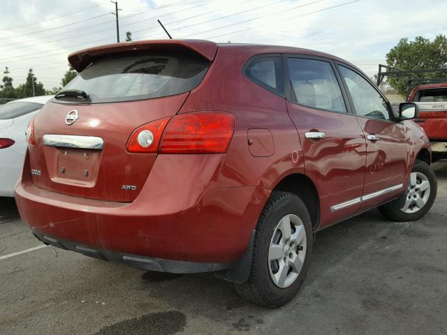 JN8AS5MV8DW624847 - 2013 NISSAN ROGUE S RED photo 4