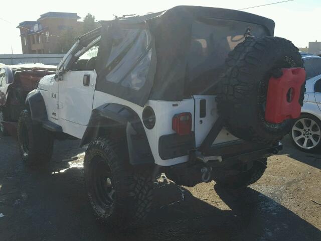 1J4FA39S53P332485 - 2003 JEEP WRANGLER C WHITE photo 3