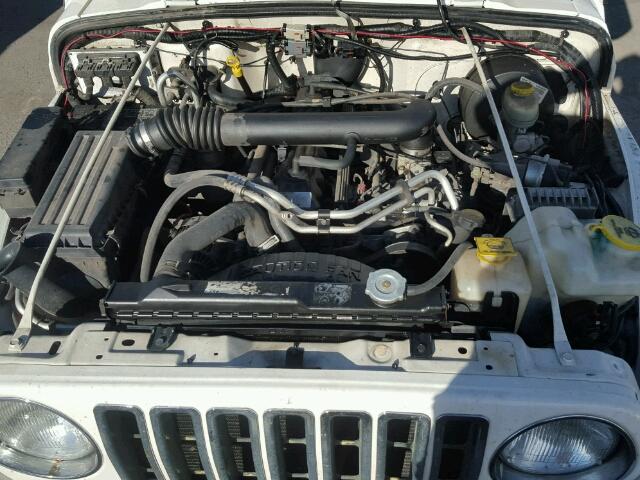 1J4FA39S53P332485 - 2003 JEEP WRANGLER C WHITE photo 7