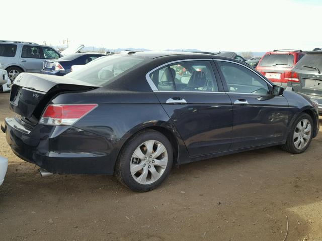 1HGCP36818A086465 - 2008 HONDA ACCORD EXL BLACK photo 4