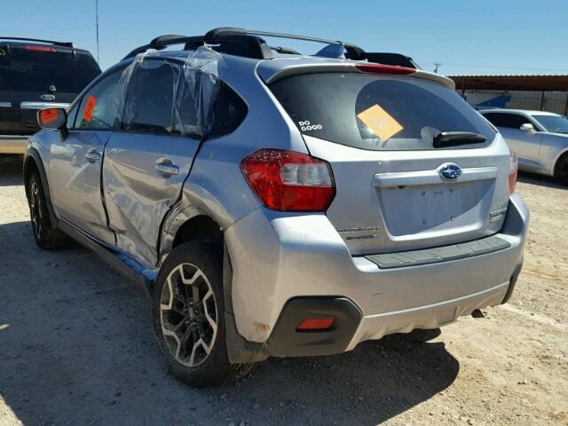 JF2GPADC2HH252187 - 2017 SUBARU CROSSTREK SILVER photo 3