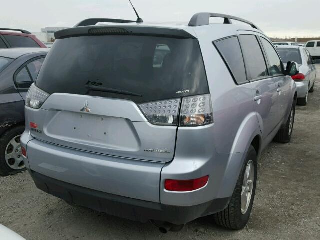 JA4LT21W68Z603121 - 2008 MITSUBISHI OUTLANDER SILVER photo 4