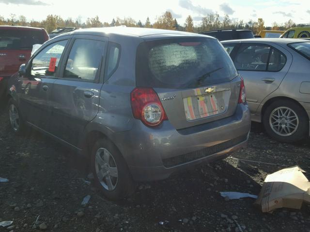 KL1TD6DE9AB133041 - 2010 CHEVROLET AVEO LS SILVER photo 3