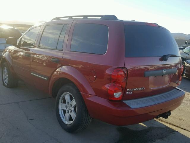 1D8HB48P97F542678 - 2007 DODGE DURANGO SL RED photo 3