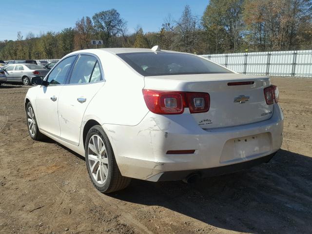 1G11H5SLXEF170350 - 2014 CHEVROLET MALIBU LTZ WHITE photo 3