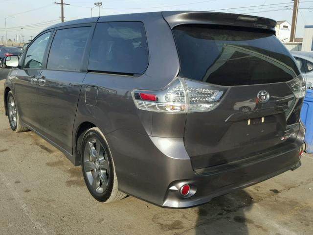 5TDXK3DC1GS707324 - 2016 TOYOTA SIENNA CHARCOAL photo 3