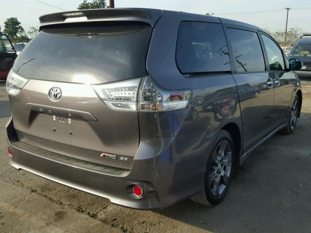5TDXK3DC1GS707324 - 2016 TOYOTA SIENNA CHARCOAL photo 4