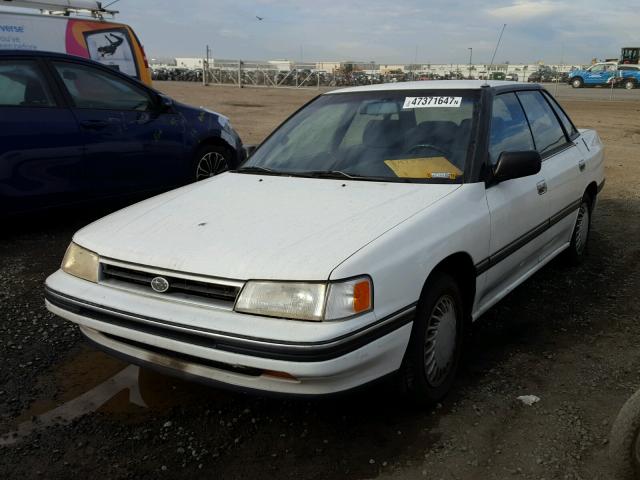 4S3BC6327M9607255 - 1991 SUBARU LEGACY L WHITE photo 2