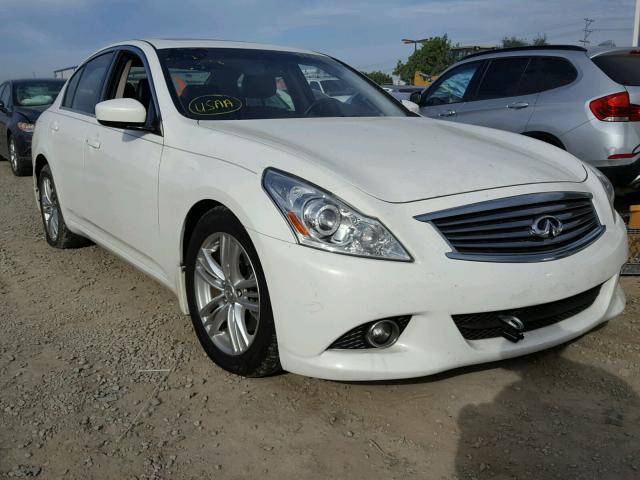 JN1CV6AP8DM721181 - 2013 INFINITI G37 BASE WHITE photo 1