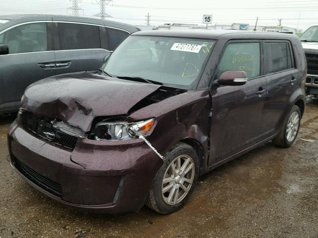 JTLZE4FE6A1115334 - 2010 TOYOTA SCION XB PURPLE photo 2