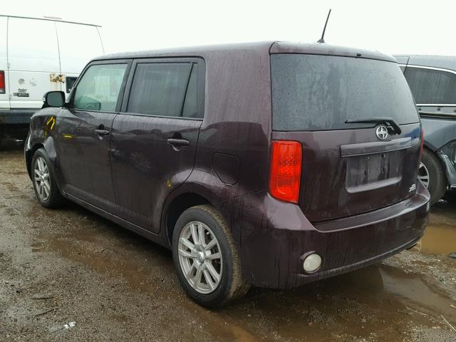 JTLZE4FE6A1115334 - 2010 TOYOTA SCION XB PURPLE photo 3