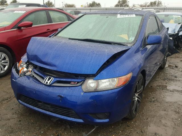 2HGFG21588H707013 - 2008 HONDA CIVIC SI BLUE photo 2