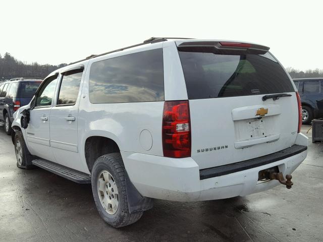 1GNSKJE78ER118872 - 2014 CHEVROLET SUBURBAN K WHITE photo 3